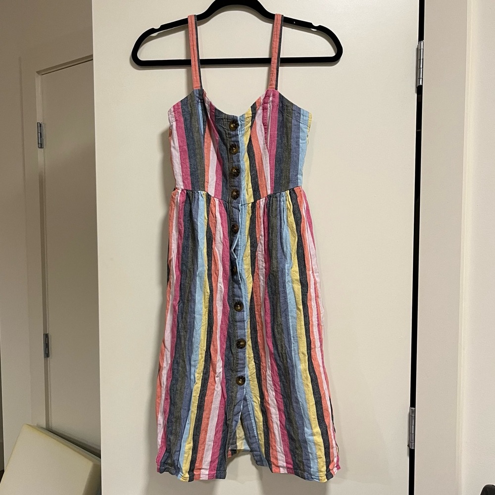 Abercrombie and fitch cotton linen dress